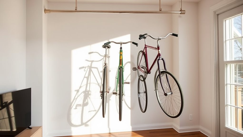 adjustable bike display rack