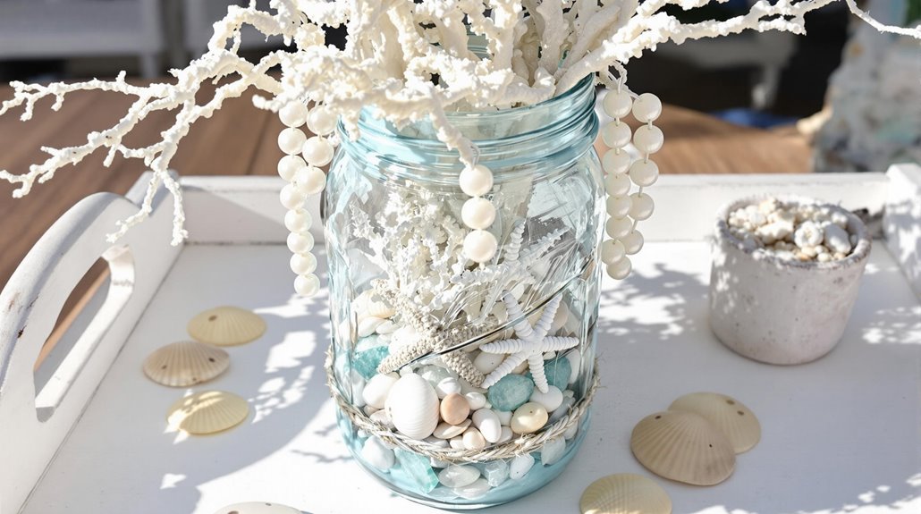 beach themed table decorations ideas