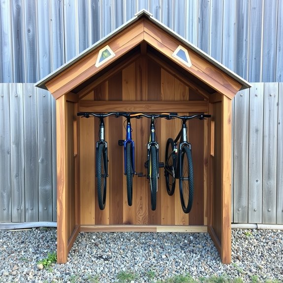 bicycle storage shelter design