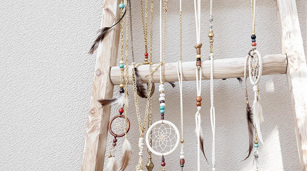 bohemian inspired dream catcher design