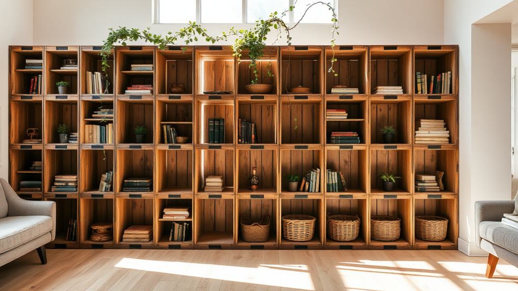 bookshelf as room divider