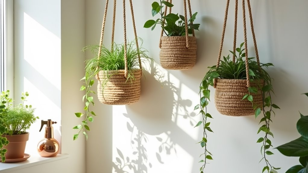 braided rope decorative baskets