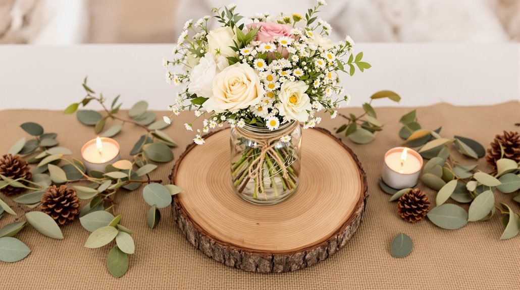 charming rustic floral arrangements