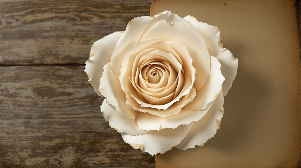 charming rustic torn roses