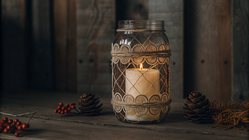 charming wooden candle holders