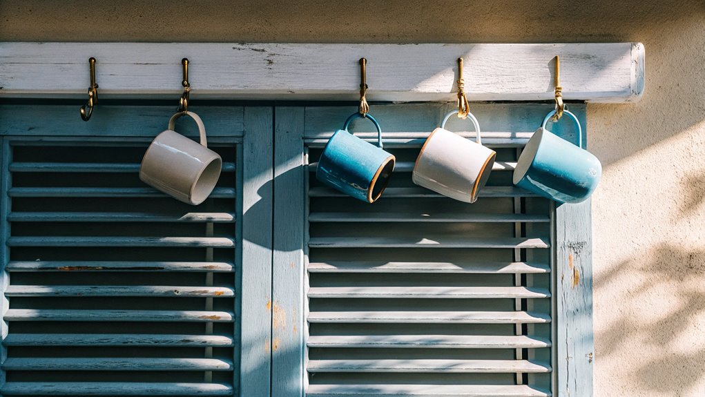 coffee mug storage rack