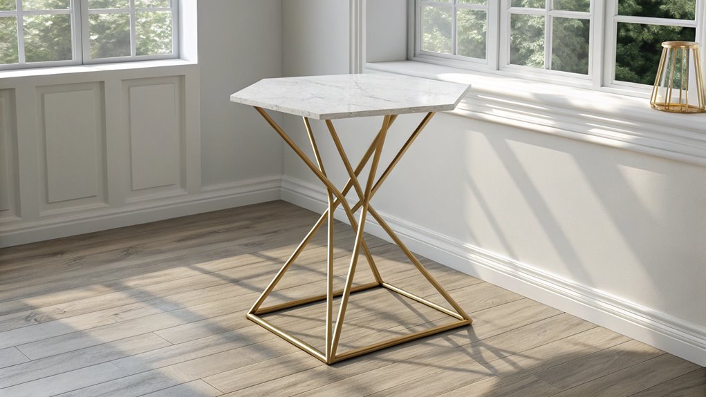 contemporary geometric design table