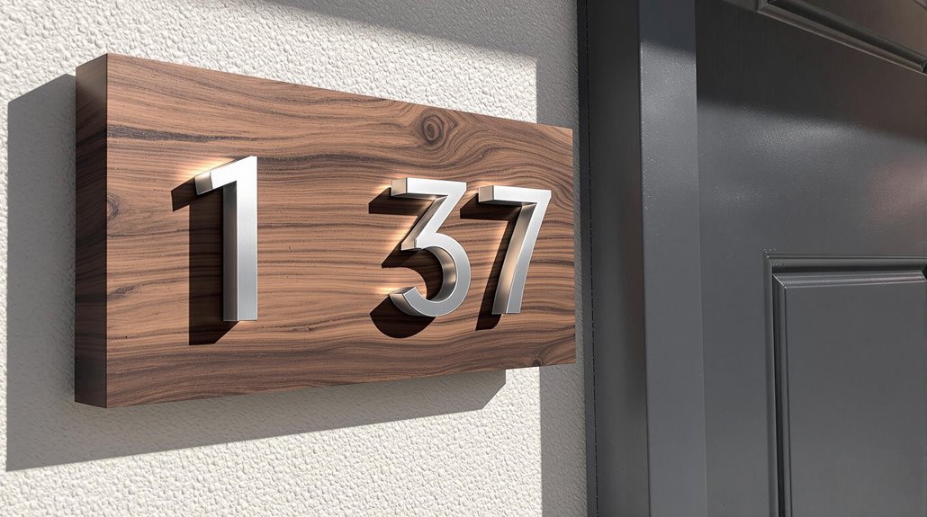 contemporary numeric design choices