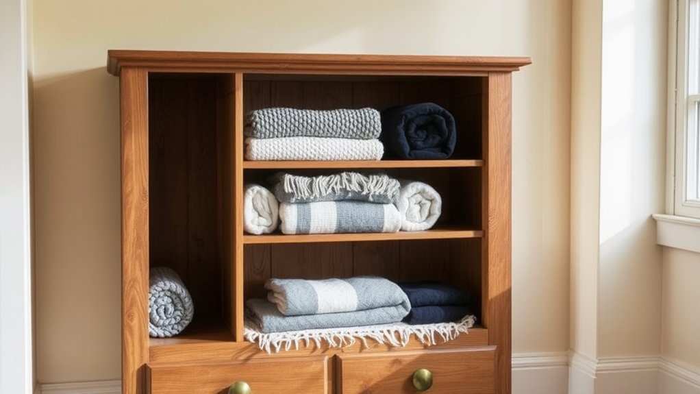 cozy blanket organization solution