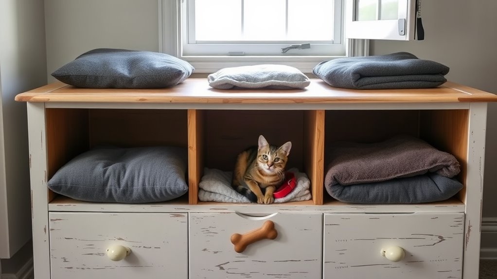 cozy pet sleeping area