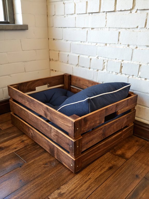 cozy wooden pet shelter