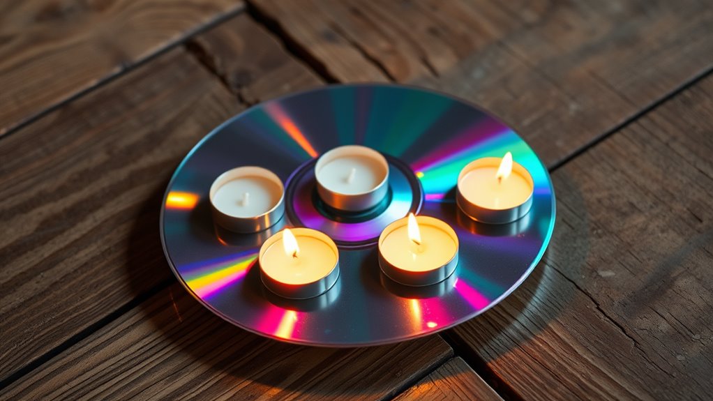 decorative cd candle holders