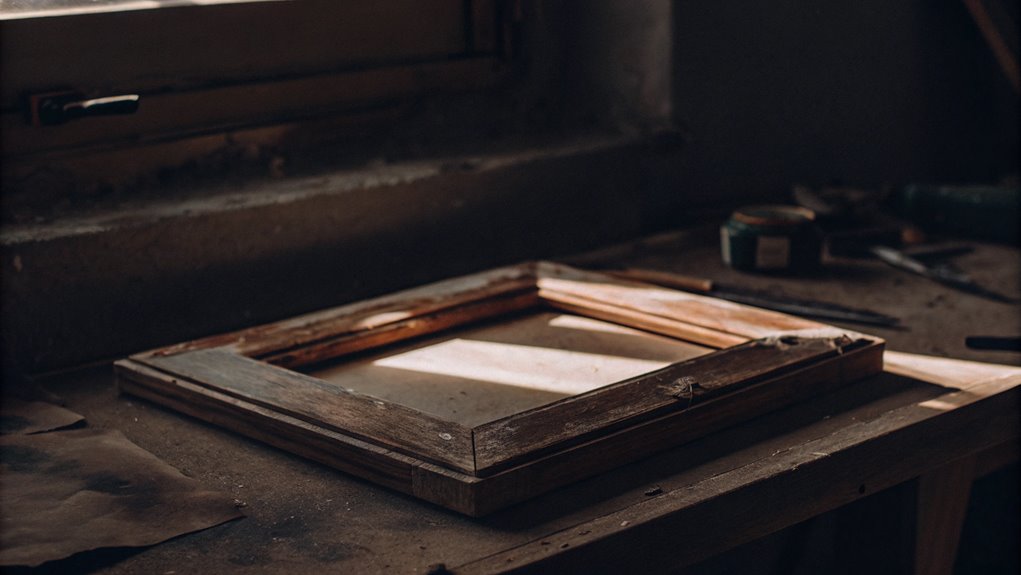 distressing a picture frame