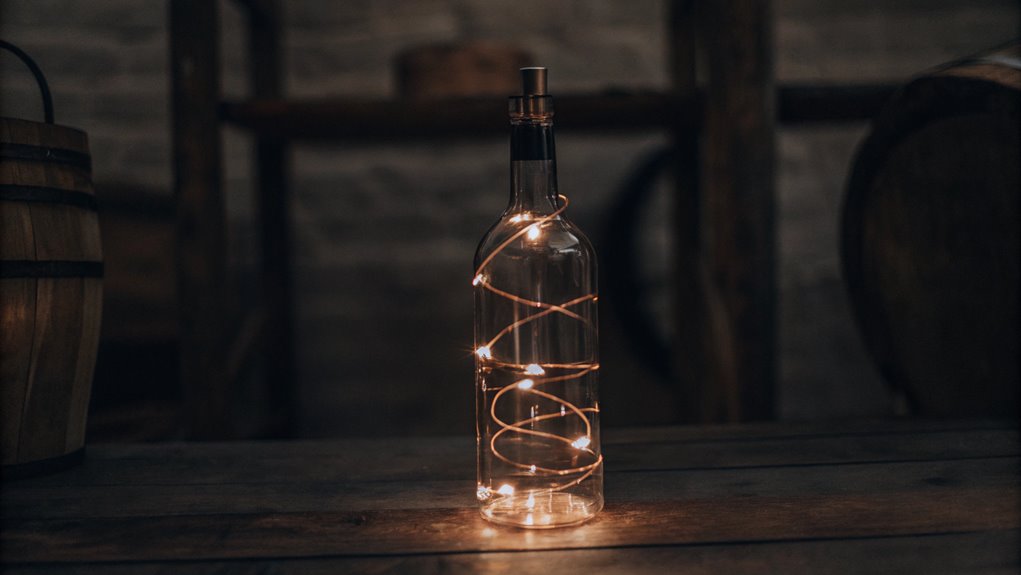 eco friendly glass bottle lamp