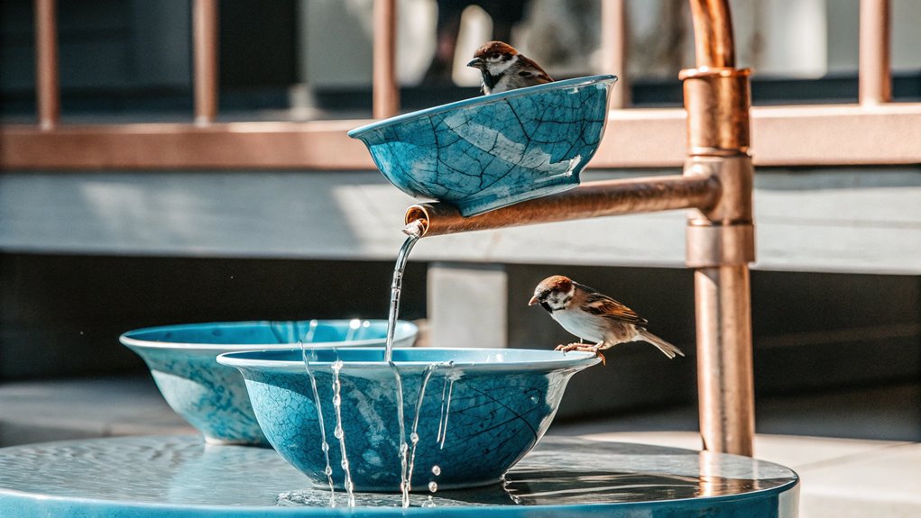 elegant water display centerpiece