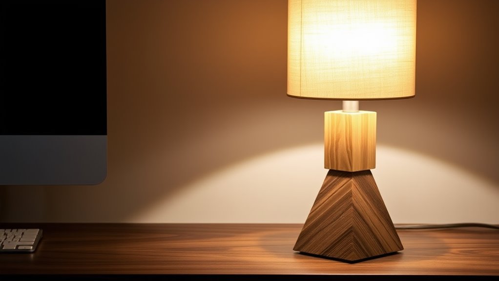 elegantly designed wooden illumination