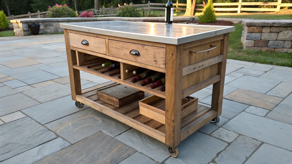 garden party beverage station