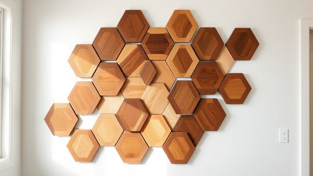 geometric wooden art design