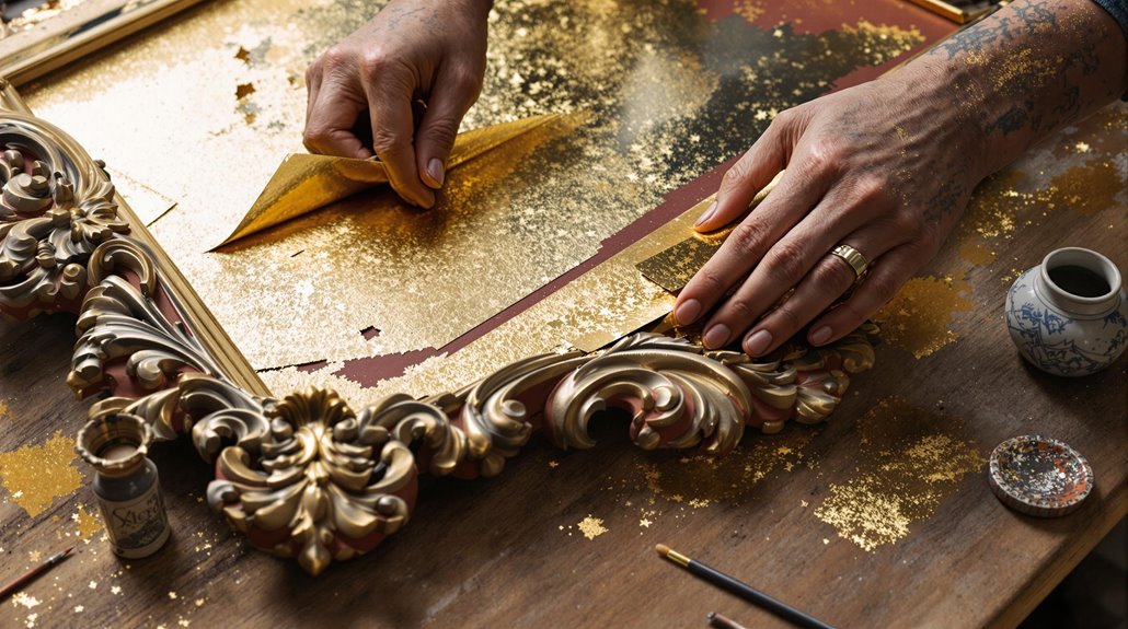 gold leaf crafting technique