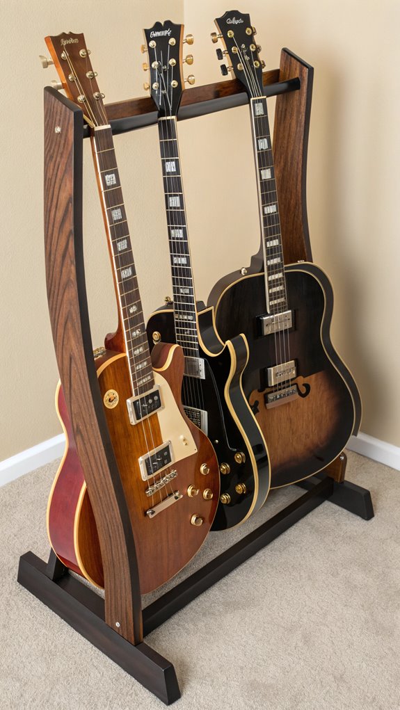 guitar storage display rack