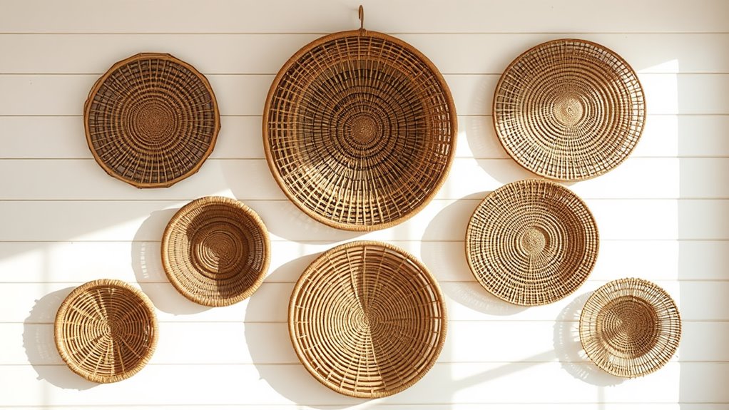 handcrafted woven basket showcase