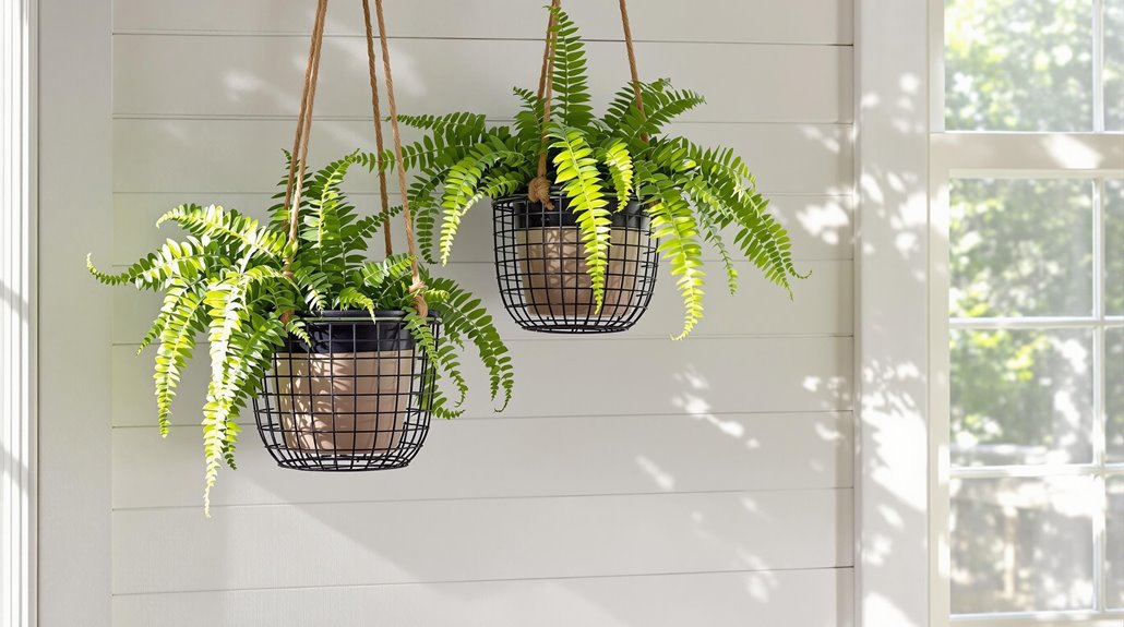 hanging wire basket planters