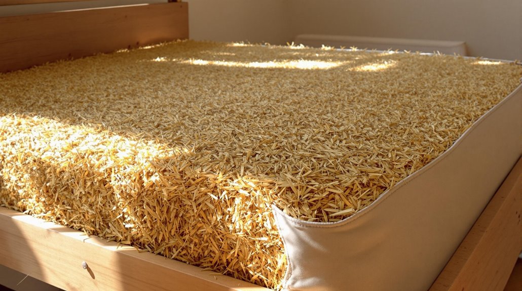 hay filled bedding solution