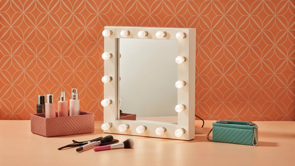 hollywood style mirror setup