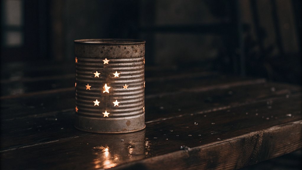 illuminate with tin cans