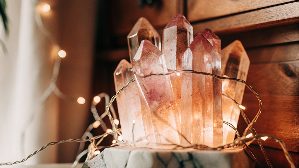 illuminated crystal decorative lamp