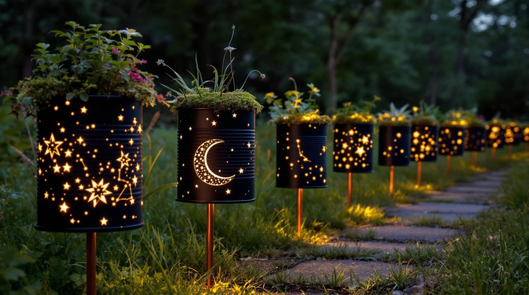 illuminated garden walkway fixtures