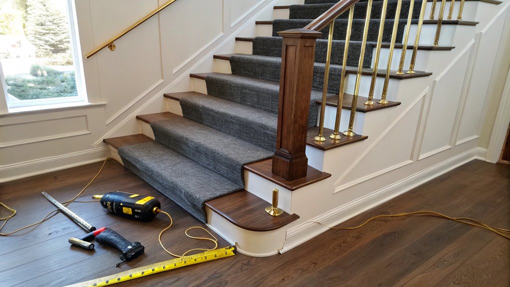 install stair runner carpet