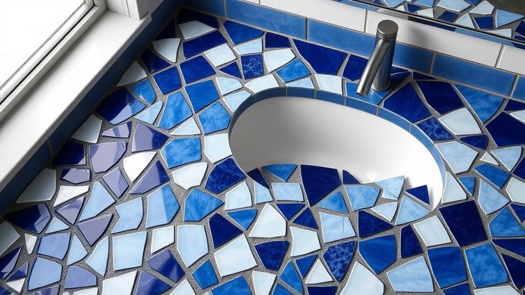 irregular mosaic tile design