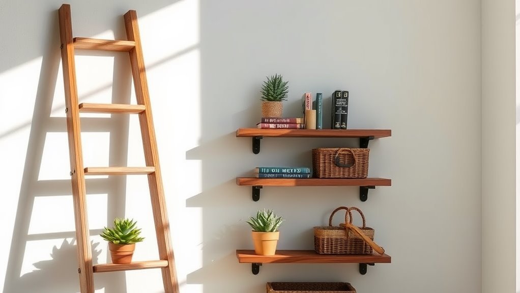 ladder shaped storage solution design