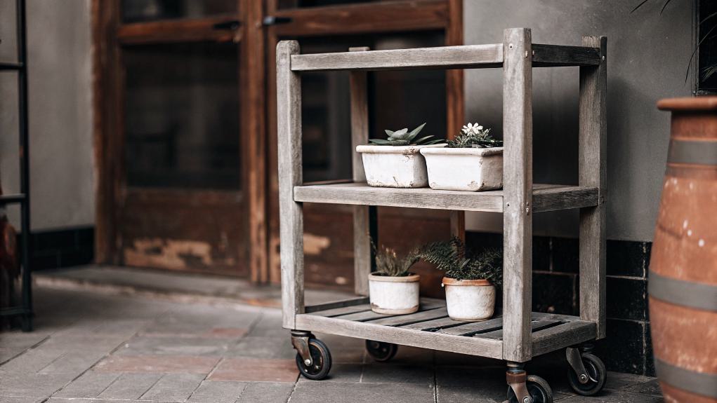 mobile gardening utility cart