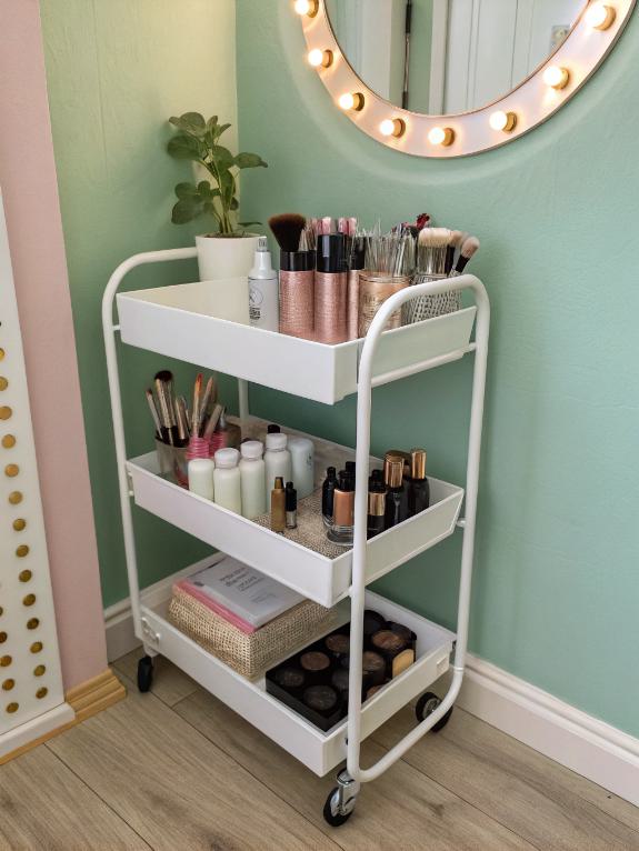 mobile makeup storage solution