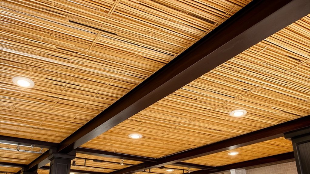 natural bamboo ceiling design