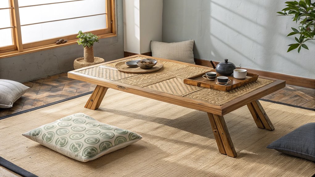 natural bamboo table mat