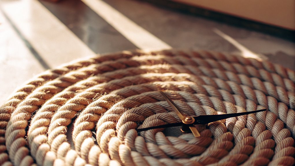 nautical themed rope clock