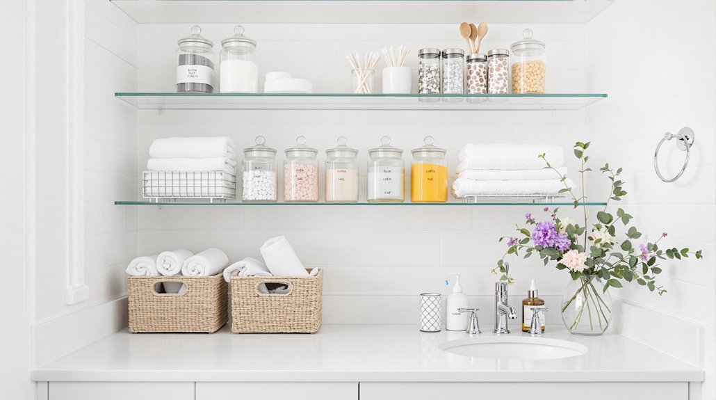 organize your bathroom essentials