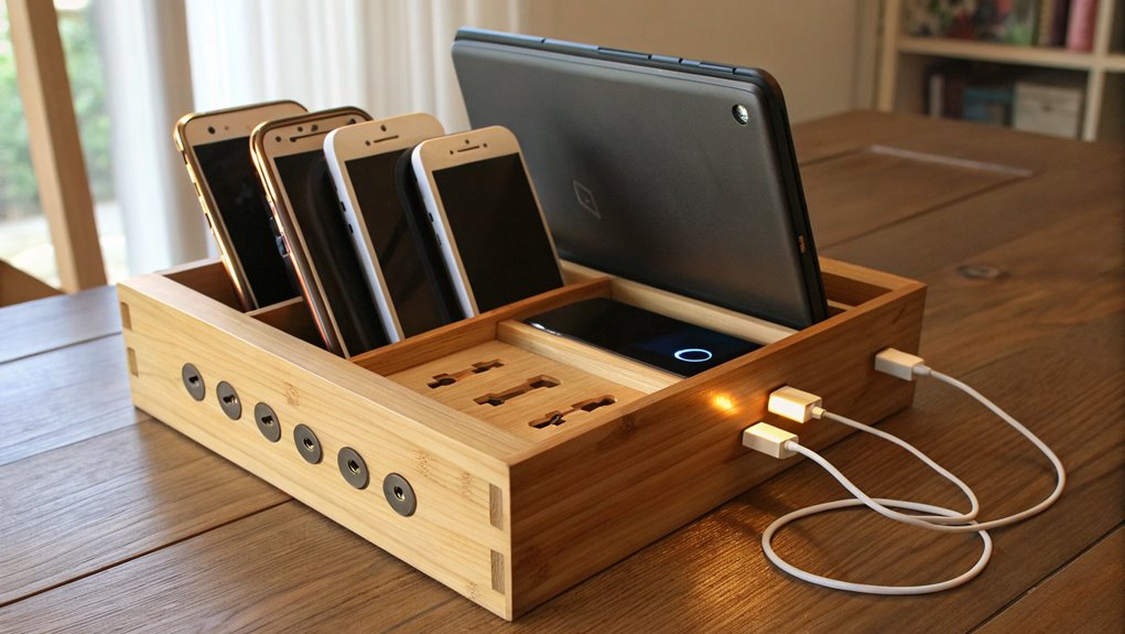 organized charging drawer system