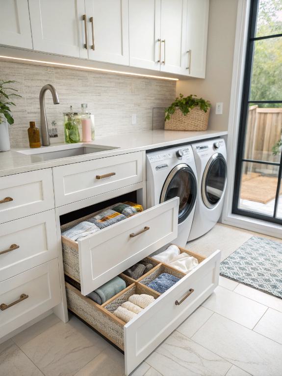 pedestal drawer storage design