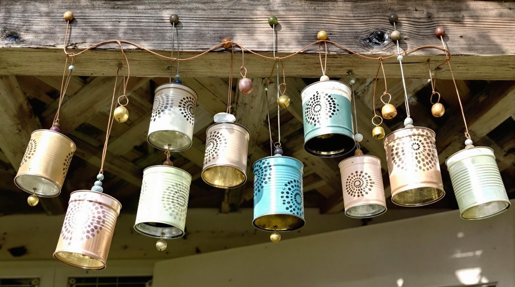 recycled tin can chimes