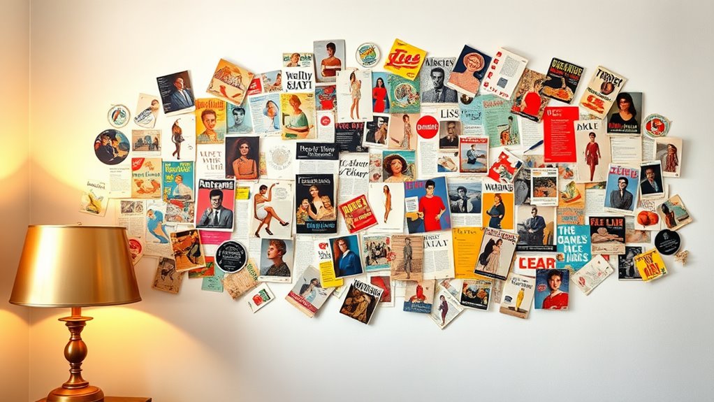 retro magazine art display