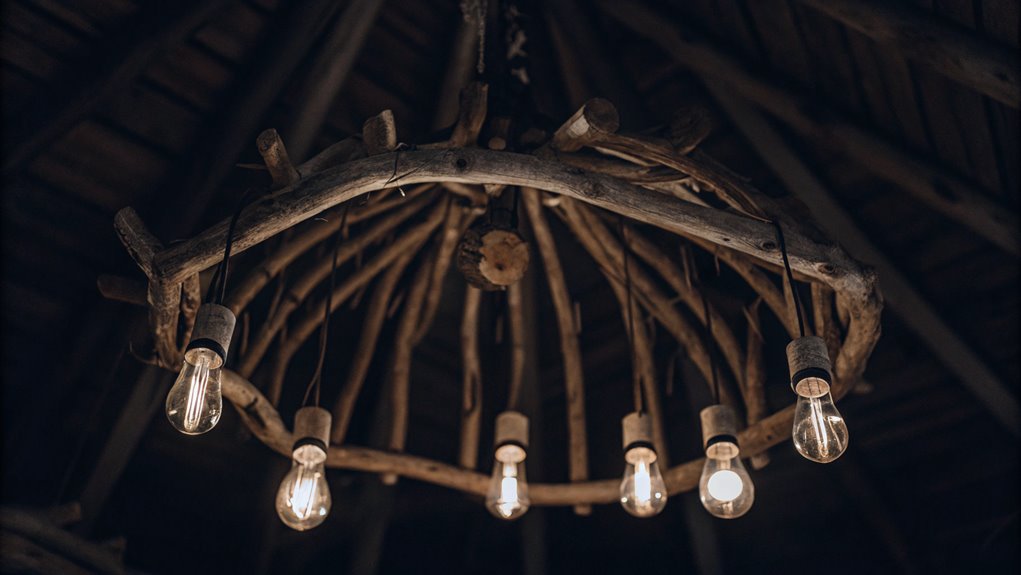 rustic beach inspired lighting fixture