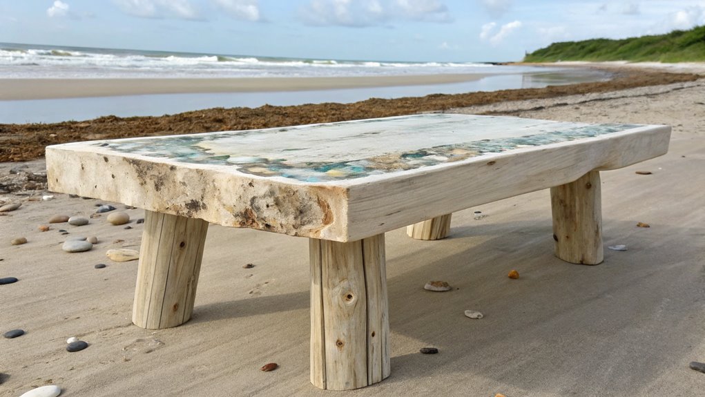 rustic coastal dining table