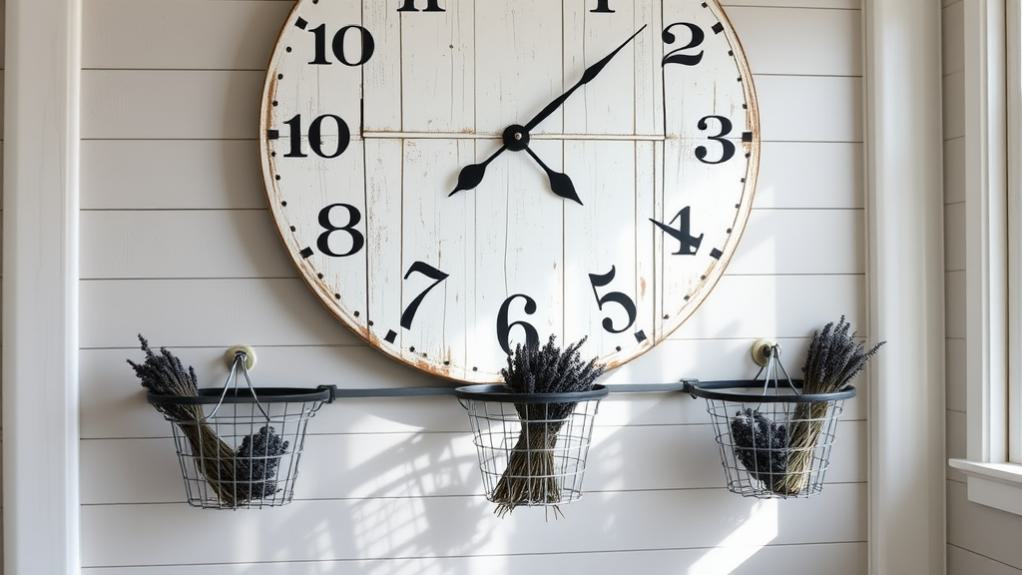 rustic timepiece home decor