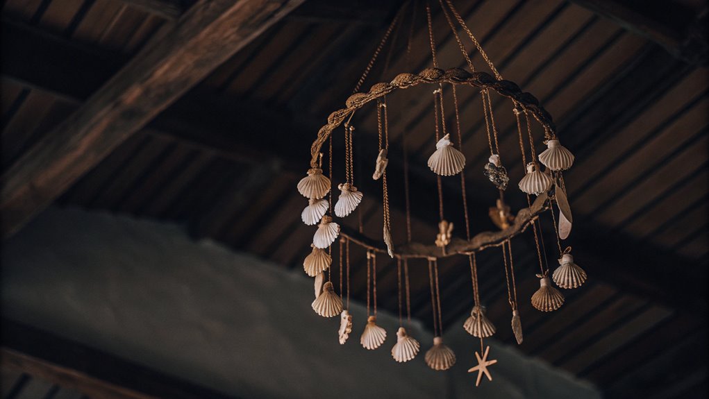 seashell themed beach house lighting