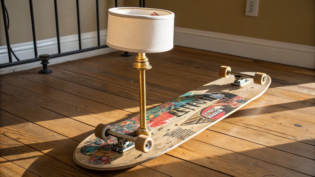 skateboard deck light stand