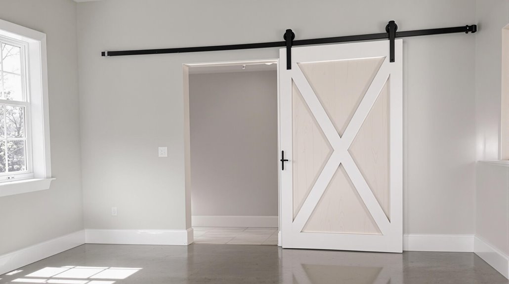 sleek simple sliding door